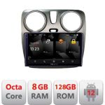 Navigatie Dacia Dokker Android Octa Core Qualcomm 2K Qled 8+128 DTS DSP 360 4G Optical CarStore Technology