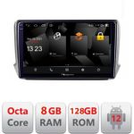Navigatie Peugeot 208/2008 5960Pro-PSA Android Octa Core Qualcomm 2K Qled 8+128 DTS DSP 360 4G Optical CarStore Technology