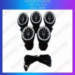 Lumini Ambientale ventilatoare fata Mercedes Clasa A B GLA CLA W176 control pe sistemul original sau telefon CarStore Technology