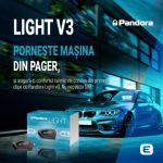 Kit pornire motor Pandora LIGHT V3, Saab 45172 gen 2 2003-2014, pager cu raza extinsa 868Mhz, 2 x CAN (montaj inclus) CarStore Technology