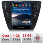 Navigatie tip Tesla Skoda Octavia 3,Qled 9.7",Octacore,4Gb RAM,32Gb Hdd,4G,DSP,Carplay,Bluetooth CarStore Technology