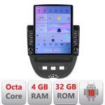 Navigatie Citroen C1 Peugeot 107 Toyota Aygo 2005-2014 Android radio gps internet Octa Core 4+64 LTE KIT-C1+EDT-E710 v2 CarStore Technology