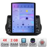 Navigatie Peugeot Bipper, CitroenNemo, Fiat Qubo 2008-2017 Android radio gps internet quad core 2+32 ecran vertical 9.7" Kit-bipper+EDT-E708 v1 CarStore Technology