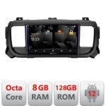 Navigatie Citroen Jumpy Toyota Proace Peugeot Traveller 5960Pro-jumpy16 Android Octa Core Qualcomm 2K Qled 8+128 DTS DSP 360 4G Optical v2 CarStore Technology