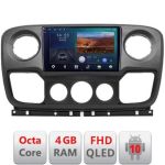 Navigatie Opel Movano, Renault Master 2010-2021 Android Ecran QLED octa core 4+64 carplay android auto KIT-movano+EDT-E310V3 v2 CarStore Technology