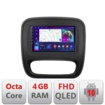 Navigatie Renault Trafic 2014-2017 B-rt09 Android Ecran QLED octa core 4+64 carplay android auto kit-rt09+EDT-E309V3 v2 CarStore Technology