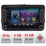 Navigatie VW Skoda Seat Ecran 7" 4+32GB 8Core Android radio gps Internet wifi 4G Carplay kit-vw-univers v2 CarStore Technology