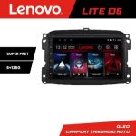 Navigatie Fiat 500 2015-2021 Lenovo Kit-500new 8 core 6+128 GB Android Waze USB Navigatie Internet Youtube Radio CarStore Technology