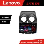 Navigatie Nissan Qashqai Lenovo Kit-499 8 core 6+128 GB Android Waze USB Navigatie Internet Youtube Radio CarStore Technology