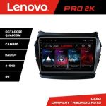 Navigatie Hyundai Santa Fe IX45 2012-2017 Lenovo Kit-209 8 core QLED 2K 4+64 360 Android Waze USB Navigatie Internet Youtube Radio CarStore Technology