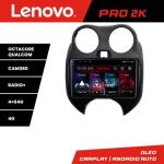 Navigatie Nissan Micra 2010-2014 Android radio gps internet 8 core QLED 2K 4+64 360 Lenovo CarStore Technology