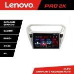 Navigatie Peugeot 301 Citroen C-Elisee Lenovo Kit-301 8 core QLED 2K 4+64 360 Android Waze USB Navigatie Internet Youtube Radio CarStore Technology
