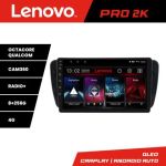Navigatie Seat Ibiza 2008-2014 Lenovo Kit-246 8 core QLED 2K 8+256 360 Android Waze USB Navigatie Internet Youtube Radio CarStore Technology