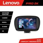 Navigatie Fiat 500 2014- Lenovo Kit-539 8 core QLED 2K 12+256 360 Android Waze USB Navigatie Internet Youtube Radio CarStore Technology