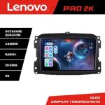 Navigatie Fiat 500L 2012-2017 Lenovo Kit-500L 8 core QLED 2K 12+256 360 Android Waze USB Navigatie Internet Youtube Radio CarStore Technology
