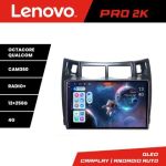 Navigatie Toyota Yaris 2008-2011 Lenovo Kit-YARIS08 8 core QLED 2K 12+256 360 Android Waze USB Navigatie Internet Youtube Radio Lenovo CarStore Technology