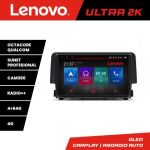 Navigatie Honda Civic 2016-2020 8 core QLED Qualcomm 4+64 360 Android Waze USB Navigatie Internet Youtube Radio Lenovo CarStore Technology