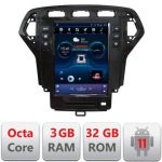 Navigatie Ford Mondeo 2007-2010 tip tesla radio gps internet 8 Core 3+32 4G carplay android auto  kit-tesla-mondeo-07+ED CarStore Technology