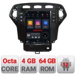 Navigatie Ford Mondeo 2007-2010 tip tesla radio gps internet Qualcomm 8X 8+128 360 4G carplay android auto  kit-tesla-mondeo-07+ CarStore Technology