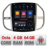 Navigatie Mercedes Vito 2016- tip tesla radio gps internet Qualcomm 8X 8+128 360 4G carplay android auto  kit-tesla-068+ULTRA-9.7-8+128 CarStore Technology