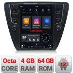 Navigatie Skoda Octavia 3,Qled 9.7",,Qualcomm 8X 8+128 360 4G Hdd,4G,DSP,Carplay,Bluetooth CarStore Technology