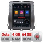 Navigatie Toyota Prado J120 low tip tesla radio gps internet Qualcomm 8X 8+128 360 4G carplay android auto  kit-tesla-456-low+ CarStore Technology