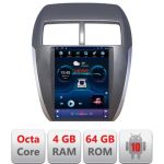 Navigație dedicată Tip Tesla Mitsubishi ASX Radio gps internet 8 Core 4+64 360 4G carplay android auto  GB Kit-tesla-026+PRO-9.7-4+64 CarStore Technology