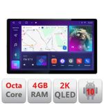 Navigatie Toyota Corolla Edotec 4+32 2K 13 inch qled android 4G DSP gps internet  Kit-063 CarStore Technology