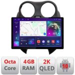 Navigatie dedicata Edonav Nissan Micra 2010-2014, Ecran 2K QLED 13",Octacore,4Gb RAM,32Gb Hdd,4G,360,DSP,Carplay,Bluetooth CarStore Technology