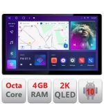 Navigatie dedicata Edonav Peugeot Bipper, Citroen Nemo, Fiat Qubo 2008-2017, Ecran 2K QLED 13",Octacore,4Gb RAM,32Gb Hdd,4G,360,DSP,Carplay,Bluetooth EDT-E413 CarStore Technology