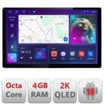 Navigatie dedicata Fiat 500L 2012-2017 N-500L Edonav ecran 13" 2K 8 si 128 Android Waze USB Navigatie 4G 360 Toslink Youtube Radio CarStore Technology