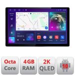 Navigatie dedicata Hyundai Kona N-1058 Edonav ecran 13" 2K 8 si 128 Android Waze USB Navigatie 4G 360 Toslink Youtube Radio KIT-10 CarStore Technology