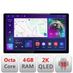 Navigatie dedicata VW Polo 2014- N-655 Edonav ecran 13" 2K 8 si 128 Android Waze USB Navigatie 4G 360 Toslink Youtube Radio KIT-65 CarStore Technology
