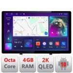 Navigatie dedicataRenault Clio 3 2005-2013 N-Clio3 Edonav ecran 13" 2K 8 si 128 Android Waze USB Navigatie 4G 360 Toslink Youtube CarStore Technology