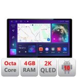 Navigatie dedicata Ford Transit Focus Kuga N-transit Edonav ecran 13" 2K 8 si 128 Android Waze USB Navigatie 4G 360 Toslink Youtub CarStore Technology