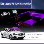 Lumini ambientale Mercedes E W212 2010-2015 dedicat set complet control telefon sau sistem original CarStore Technology