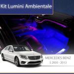 Lumini ambientale Mercedes W221-LIGHTS 2007 - 2013 dedicat set complet control telefon sau sistem original CarStore Technology