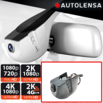 Cameră DVR Audie A3,A4 B9,A7 C8,Q2,Q7 Premium, cameră față-spate 1080p-720p Autolensa, 24/7 Gri AD03 CarStore Technology