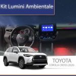 Lumini ambientale Toyota Corolla Cross 20202- set complet control telefon sau sistem original CarStore Technology
