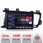 Navigatie Kia Optima 2011-2013 Edotec Kit-091 8 core QLED 2K 16+512 360 Android Waze USB Navigatie Internet Youtube Radio CarStore Technology