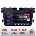 Navigatie Mazda CX-7 2006-2012 Edotec Kit-097 8 core QLED 2K 16+512 360 Android Waze USB Navigatie Internet Youtube Radio CarStore Technology