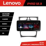 Navigatie Mercedes C W203 2000-2004 K-clk Lenovo PRO 4+64 12.3 inch qled android 4G DSP gps internet  Q CarStore Technology