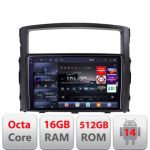 Navigatie Mitsubishi Pajero 2006-2018 Edotec Kit-452 8 core QLED 2K 16+512 360 Android Waze USB Navigatie Internet Youtube Radio CarStore Technology