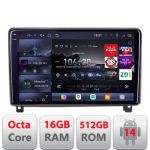 Navigatie Peugeot 407 2004-2011 8 core QLED 2K 16+512 360  Android Waze USB Navigatie Internet Youtube Radio Edotec CarStore Technology
