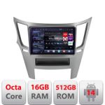Navigatie Subru Legacy 2010-2015 Edotec Kit-458 8 core QLED 2K 16+512 360 Android Waze USB Navigatie Internet Youtube Radio CarStore Technology