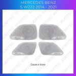 Lumini Ambientale capace difuzoare Mercedes Clasa S W222 control pe sistemul original sau telefon CarStore Technology