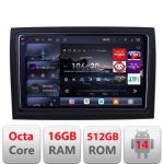 Navigatie Fiat ducato 2022- Edotec Kit-DUCATO Ecran Qled,8 core QLED 2K 16+512 360 Ram,38 core QLED 2K 16+512 360 Hdd,USB,Bluetooth,Wifi CarStore Technology