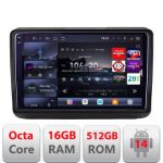 Navigatie Jeep Grand Cherokee 2014-2019 Edotec Kit-JGG 8 core QLED 2K 16+512 360 Android Waze USB Navigatie Internet Youtube Radio CarStore Technology