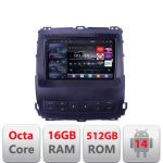 Navigatie Toyota Prado J120 2002-2009 Edotec Kit- j120 8 core QLED 2K 16+512 360 Android Waze USB Navigatie Internet Youtube Radio CarStore Technology
