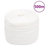Frânghie de barcă, alb complet, 6 mm, 500 m, polipropilenă GartenMobel Dekor